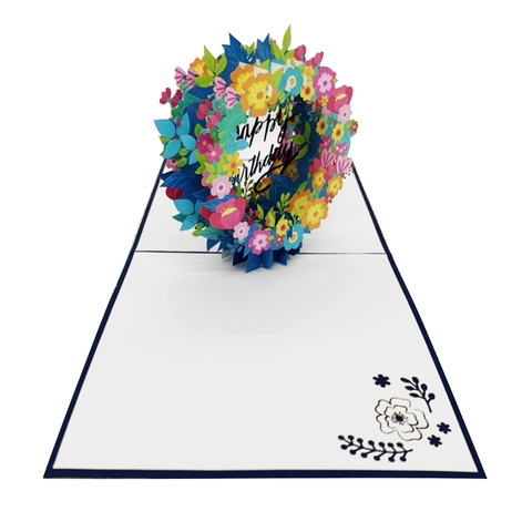 Birthday Flowers Pop Up Card