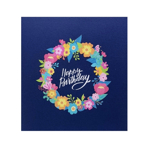 Birthday Flowers Pop Up Card