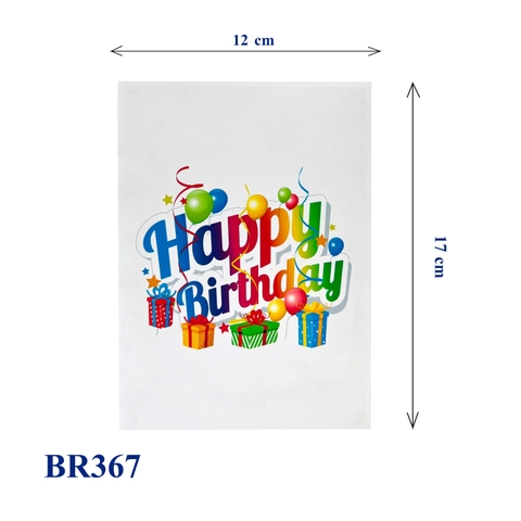 Happy Birthday Gifts Pop Up Card