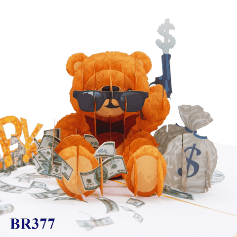 Happy Day Bear Pop Up Card