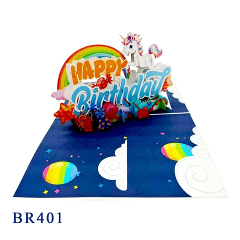 Happy Birthday Pony Pop Up Card