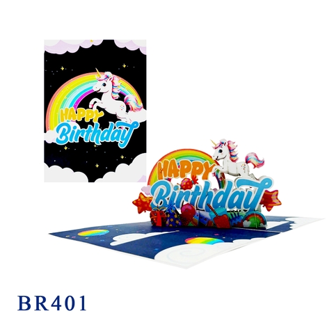 Happy Birthday Pony Pop Up Card