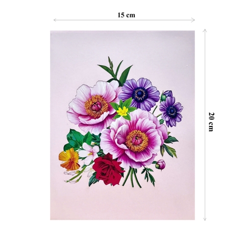 Floral Explosion Birthday – Pop-Up Card