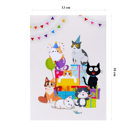 Happy Birthday Cat Pop-Up Card – A Joyful 3D Surprise