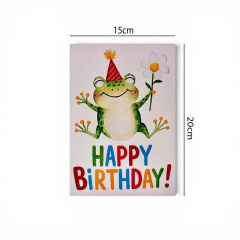 Frog Birthday Pop-Up Card