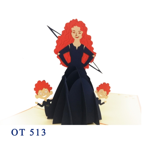 Brave Princess Disney Pop Up Card