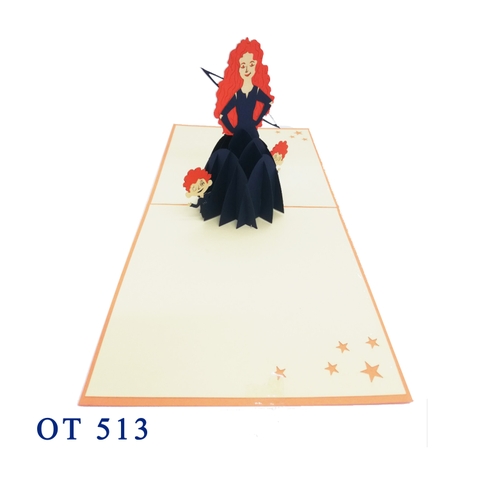 Brave Princess Disney Pop Up Card