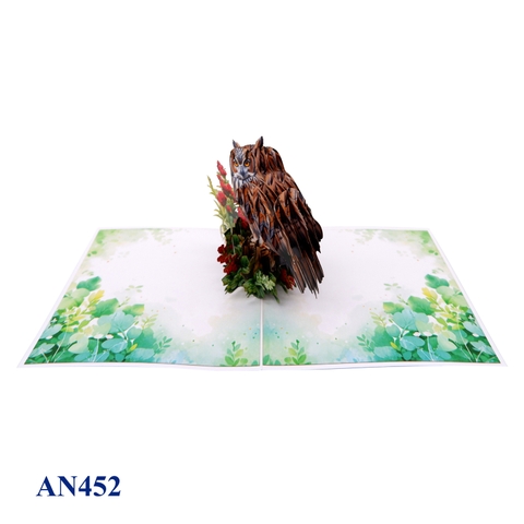 Brown Owl Pop Up Greeting Card