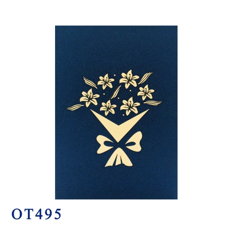 Lily Bouquet Pop Up Card