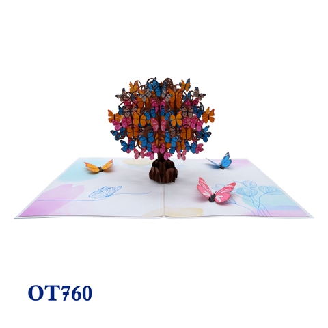 Butterflies Tree Pop Up Card