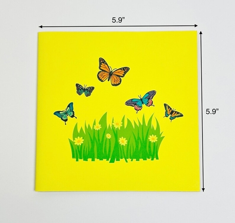 Butterflies Pop Up 3D Greeting Card