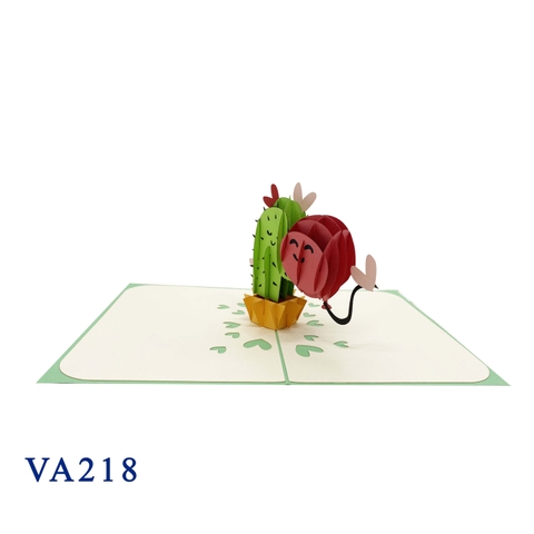Cactus And Balloon Pop Up Card