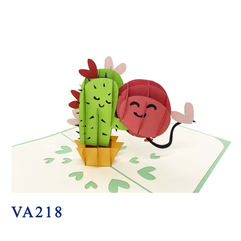Cactus And Balloon Pop Up Card