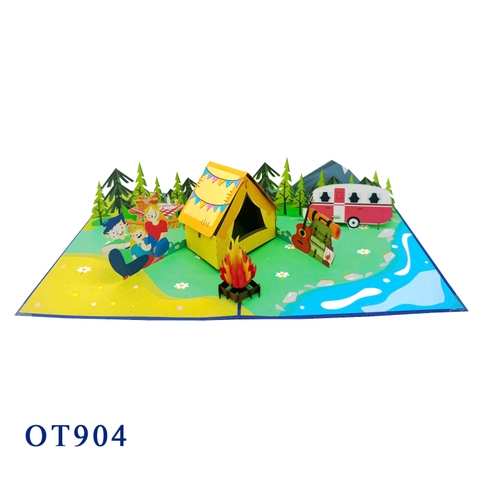 Camping Pop Up Card
