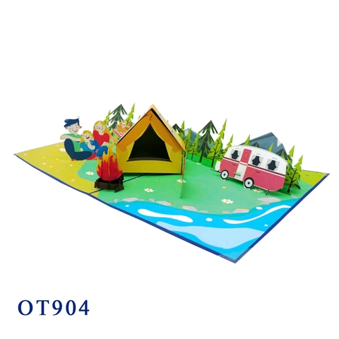 Camping Pop Up Card