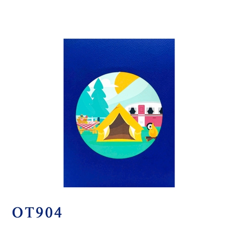 Camping Pop Up Card