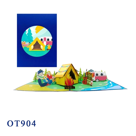 Camping Pop Up Card