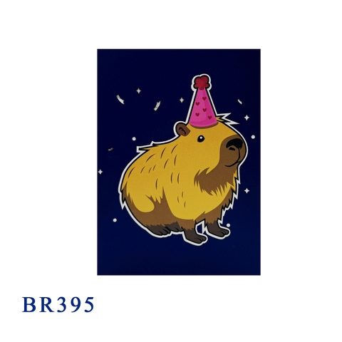 Capybara Birthday Pop Up Card