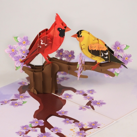 Songbird Pop-up Card – A Touch of Nature’s Beauty in Your Hands