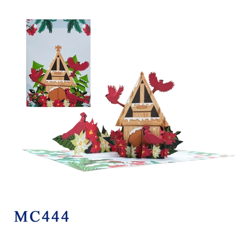 Cardinals Christmas Holiday Pop Up Card