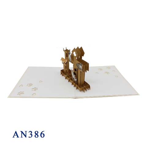 Cat House Pop Up Card