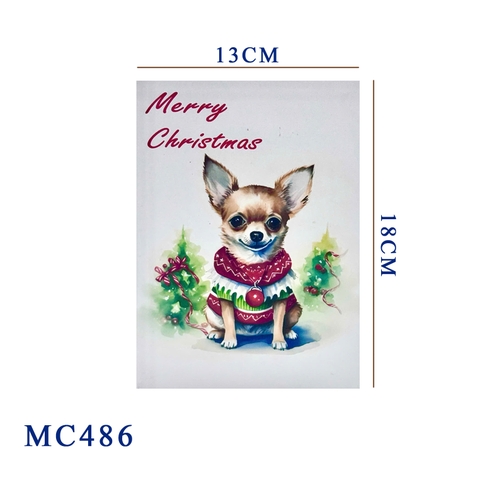 Chihuahua Christmas Pop-up Card