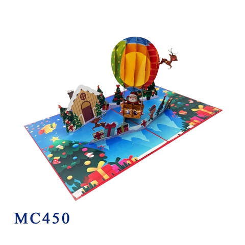 Christmas Airballoon Pop Up Card
