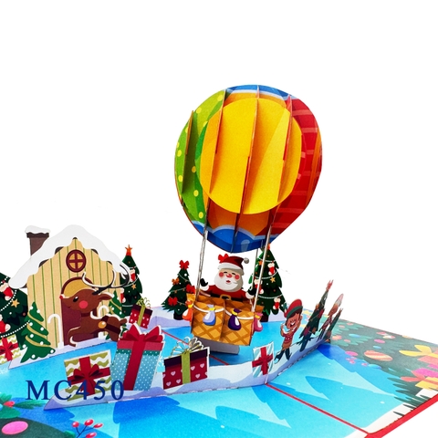 Christmas Airballoon Pop Up Card