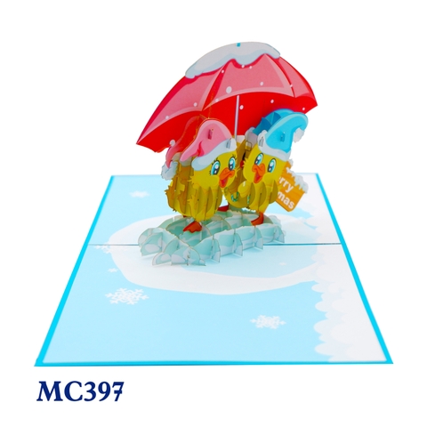 Christmas Ducks Pop Up Card