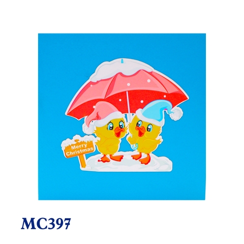 Christmas Ducks Pop Up Card