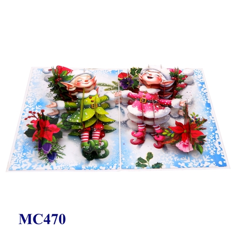 Christmas Elves Pop-Up Card