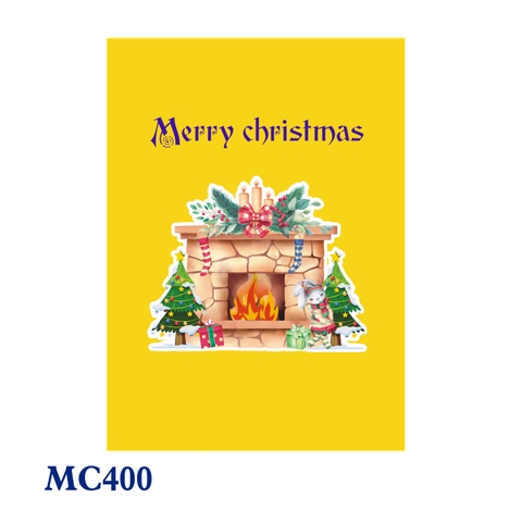 Christmas Fireplace Pop Up Card