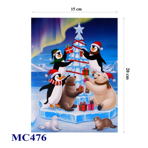 Christmas Pop-Up Card – Arctic Penguins & Polar Bears