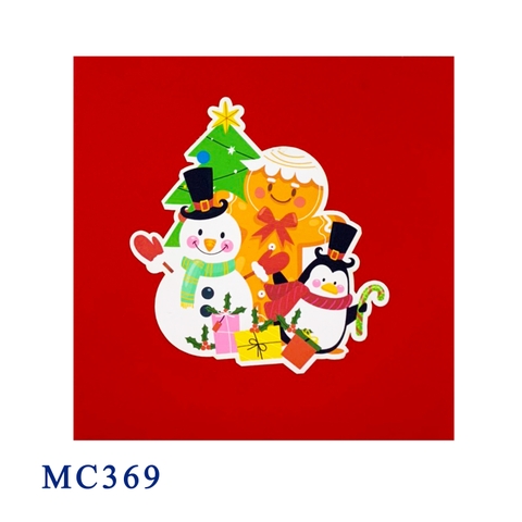 Christmas Snowman Pop Up Card