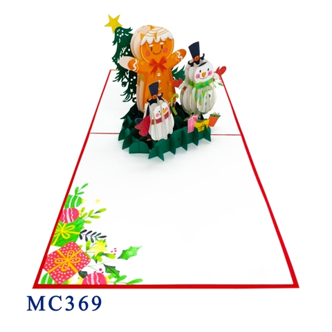 Christmas Snowman Pop Up Card