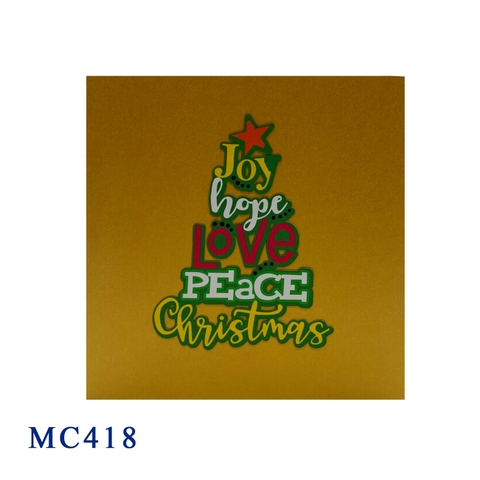 Christmas Tree Pop Up 3D Greeting Card