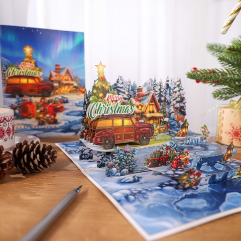 Christmas Village Pop-Up Card
