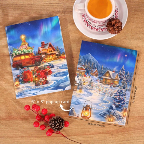 Christmas Village Pop-Up Card