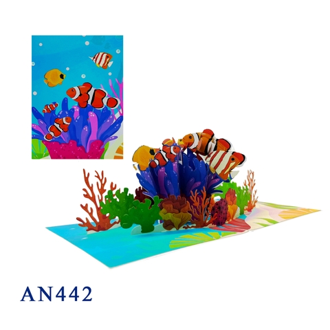 Clownfishes Pop Up Card