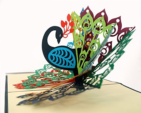 Peacock Pop Up Card