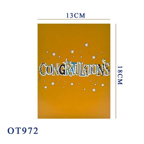 Congratulations 3D Pop Up Card
