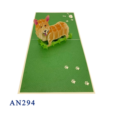 Corgi Pop Up Card