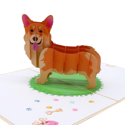 Corgy Pop Up Card