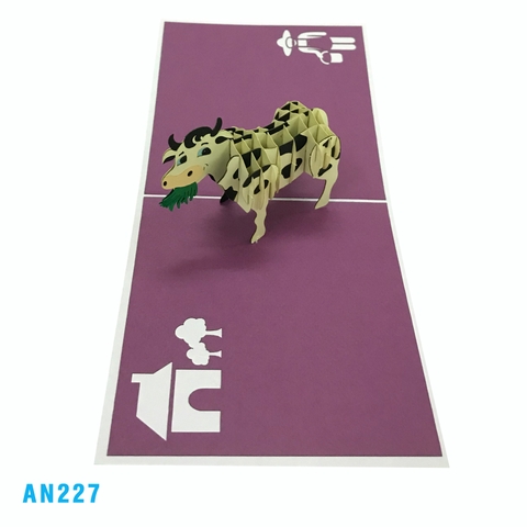 Cow Pop Up Card