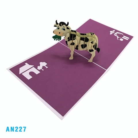 Cow Pop Up Card