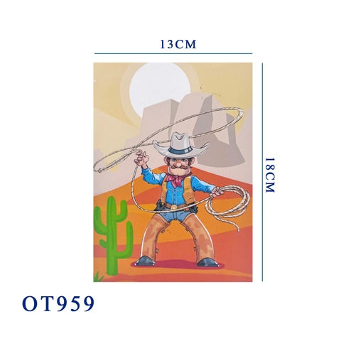 Cowboy 3D Pop Up Card