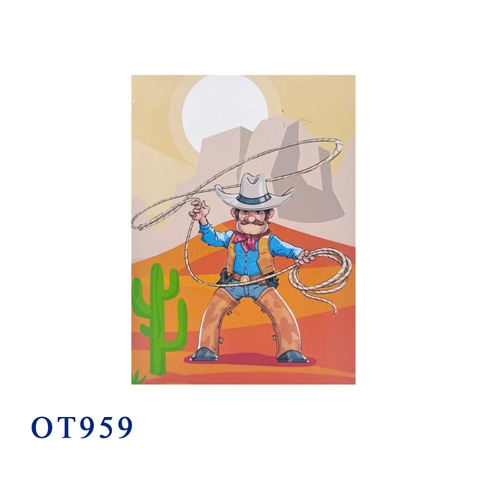 Cowboy 3D Pop Up Card