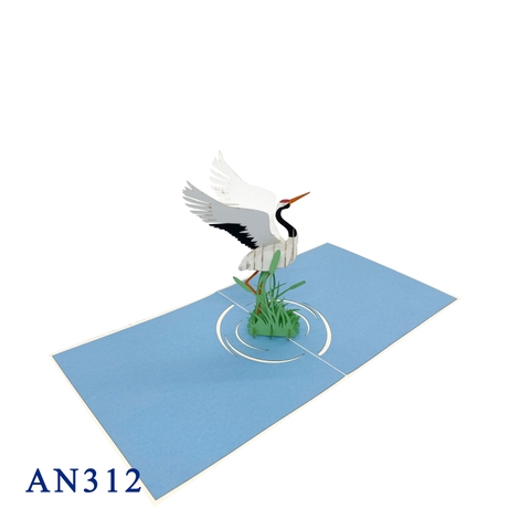 Crane Pop Up Card