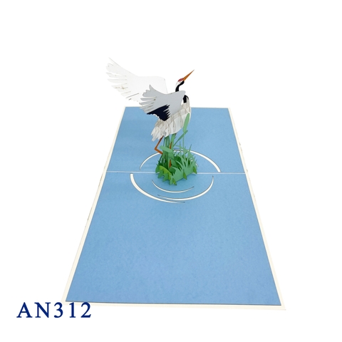 Crane Pop Up Card