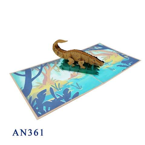 Crocodile Pop Up Card